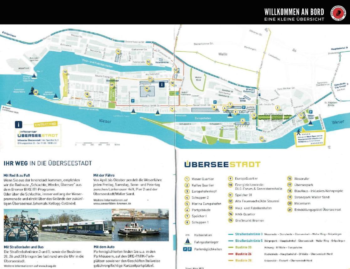 Suesses Motorboot - Bremen Ueberseestadt Extérieur photo